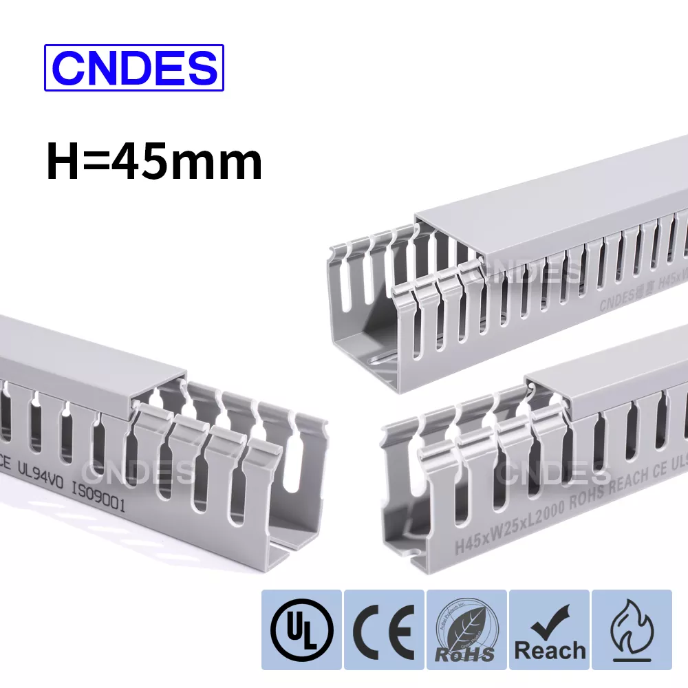 Conductă de acoperire a sârmei din PVC, cu înălțime de 45 mm