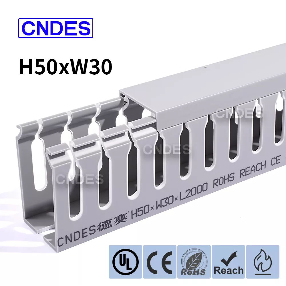 Conducta de organizare cablu PVC 50×30 fante