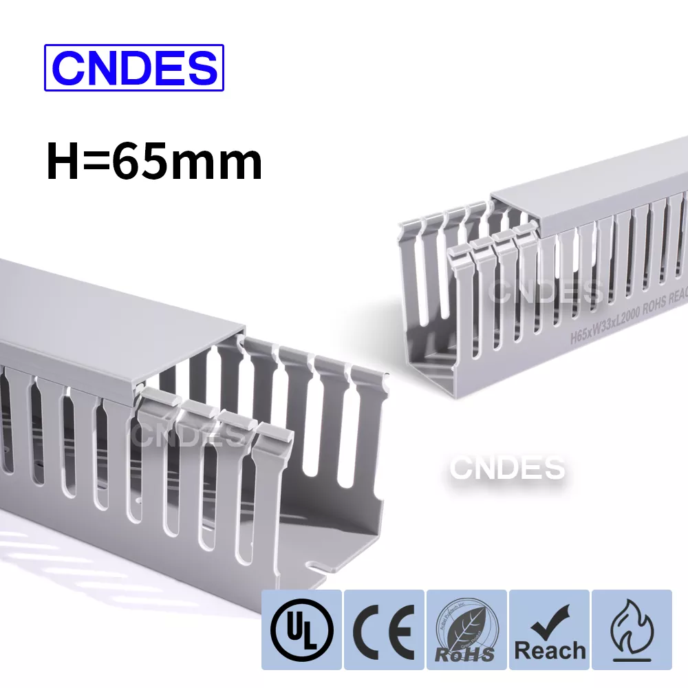 Conductă de cablare industrială din PVC cu înălțime de 65 mm